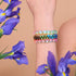 Spectre | Arc-en-ciel blanc | Argent | Bracelet Charmballa Verre Sirène